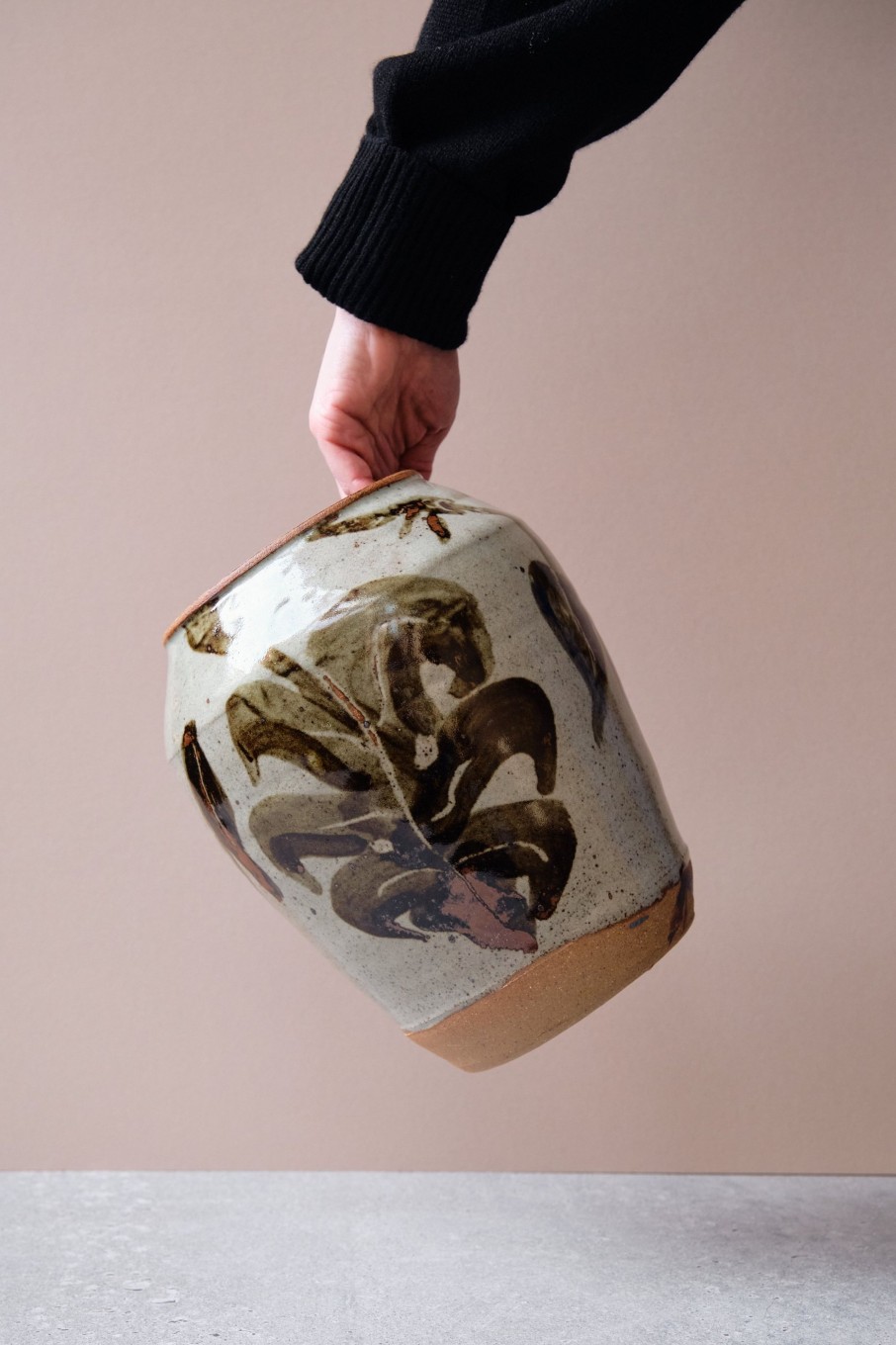 Ceramic POPHAMS | Large Monstera Vase By Jack Welbourne