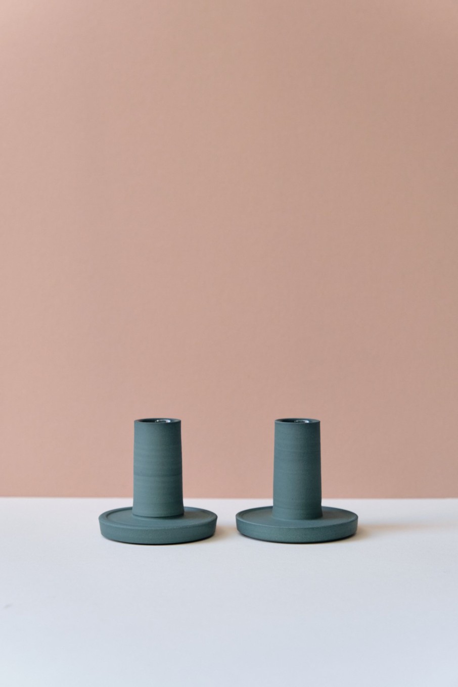 Ceramic POPHAMS | Teal Candle Holder By Andrea Roman