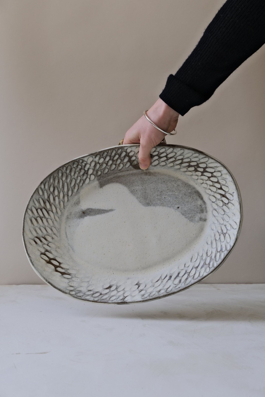 Ceramic POPHAMS | Carved Fish Platter By Eren Armitage