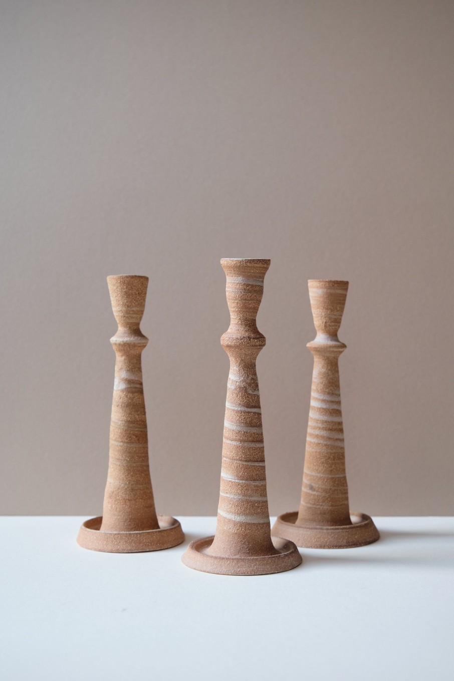 Ceramic POPHAMS | Large Stoneware Candlestick By Amy Wilson