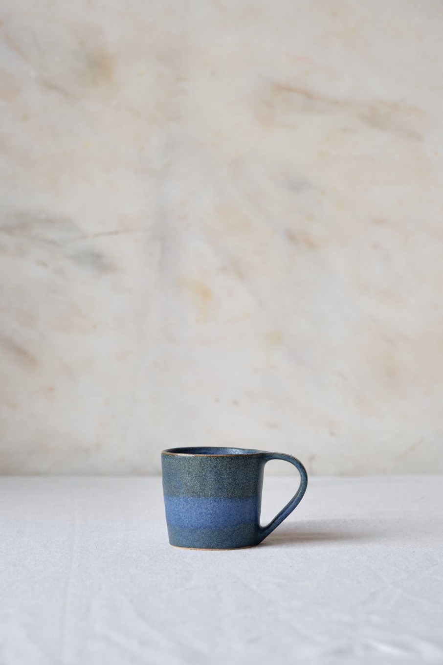 Ceramic POPHAMS | Blue Coiled Espresso Cup By Jayne Kersten