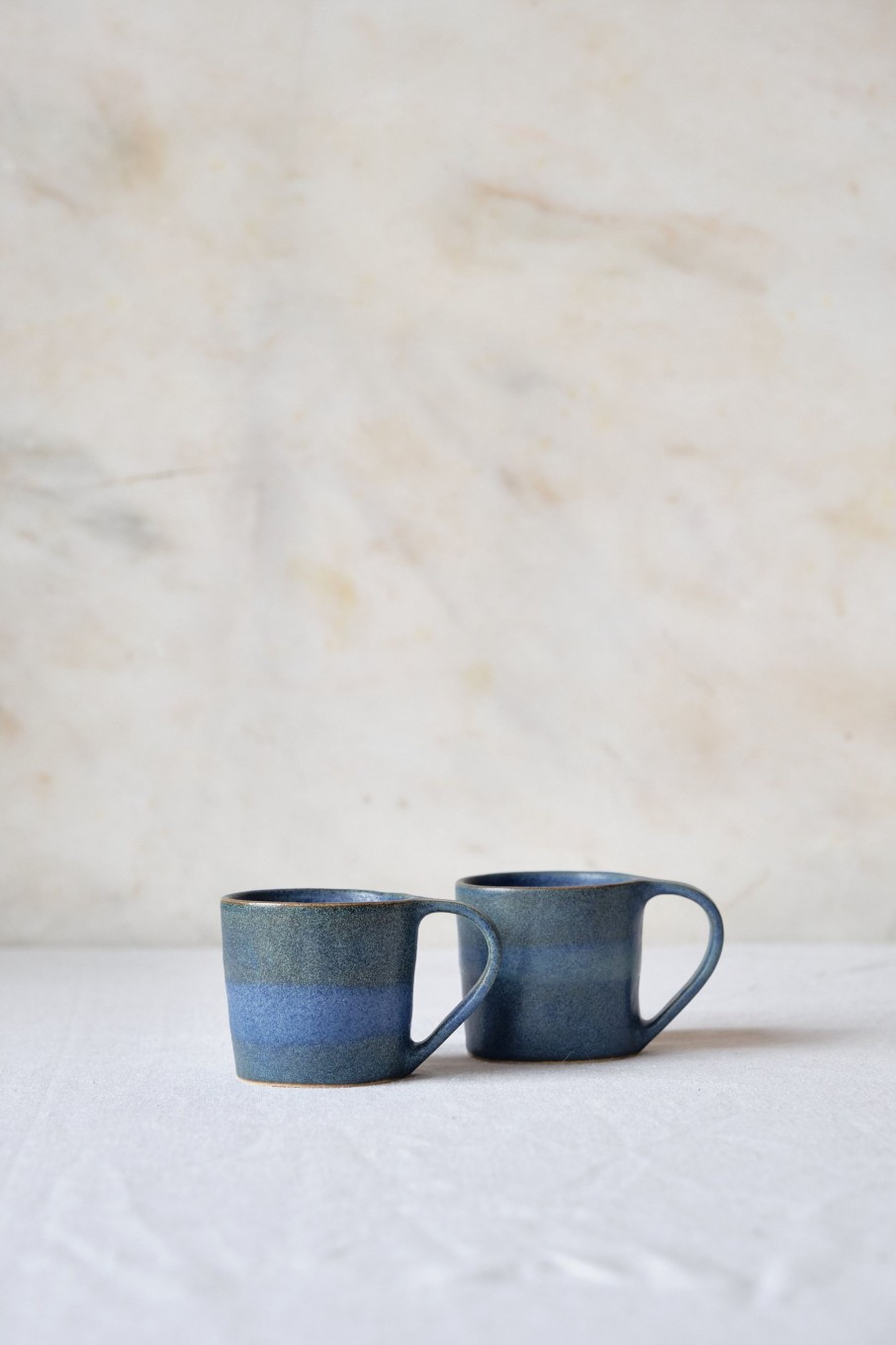 Ceramic POPHAMS | Blue Coiled Espresso Cup By Jayne Kersten