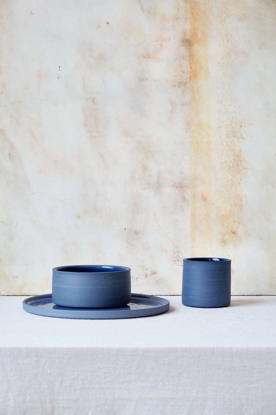 Ceramic POPHAMS | Cobalt Blue Breakfast Set By Andrea Roman