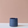 Ceramic POPHAMS | Cobalt Flat White Cup By Andrea Roman