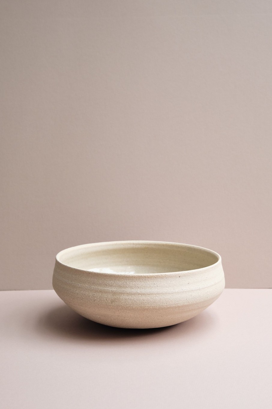 Ceramic POPHAMS | Extra Large Fruit Bowl In Sand By Grace Mccarthy