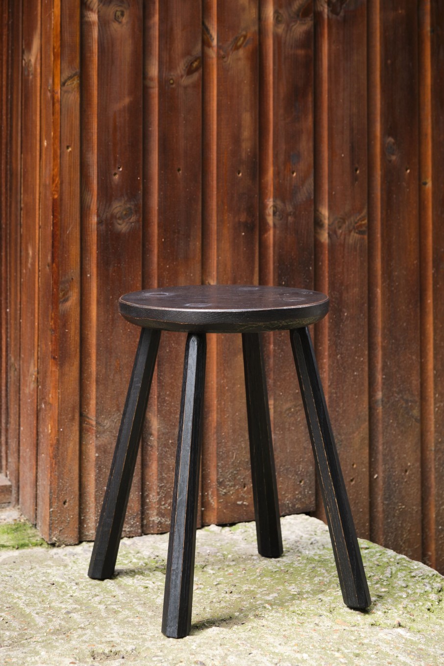 Wood POPHAMS | Ebonised Oak Stool By All In The Making