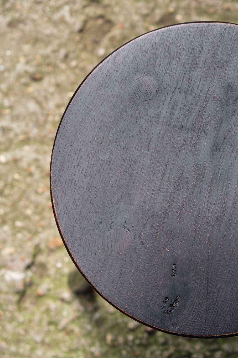 Wood POPHAMS | Ebonised Oak Stool By All In The Making